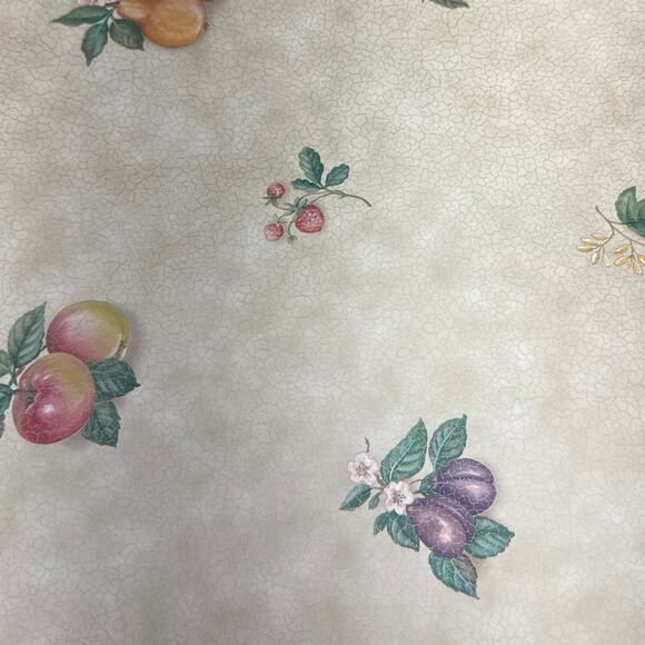 Donna Rose Vintage Kitchen Fruit Wallpaper Double Roll 54 Square Feet - Picture 4 of 4
